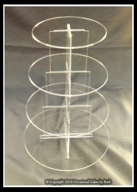 four tier acrylic cupcake stand